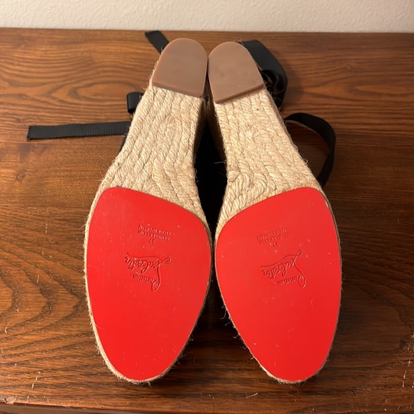 NEW Christian Louboutin Formentera Ballet Espadrille Wedges - Picture 9 of 12